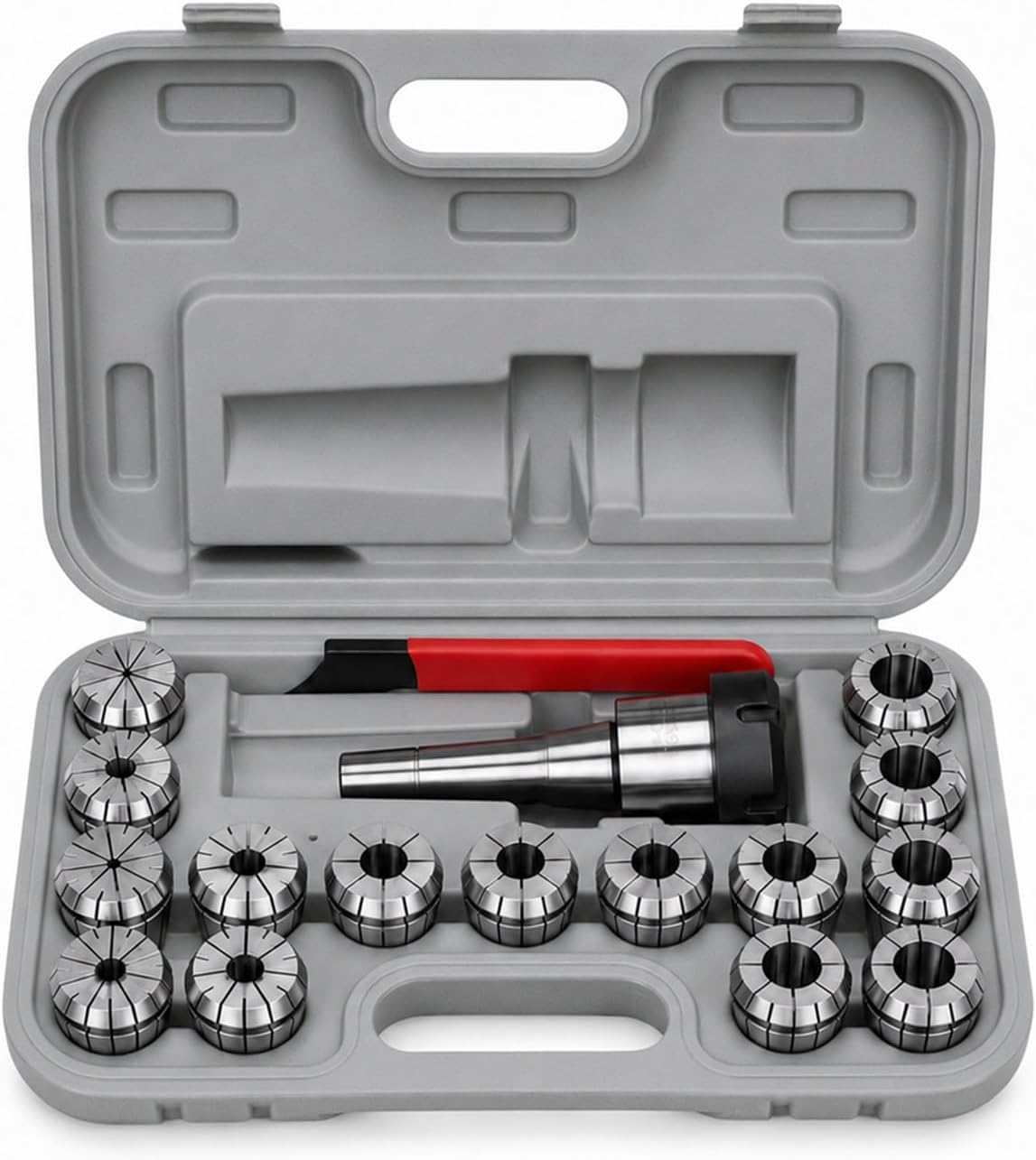 Nakkaa 15 Pcs R8 ER40 Collet Holder Kit 0.0004" Accuracy