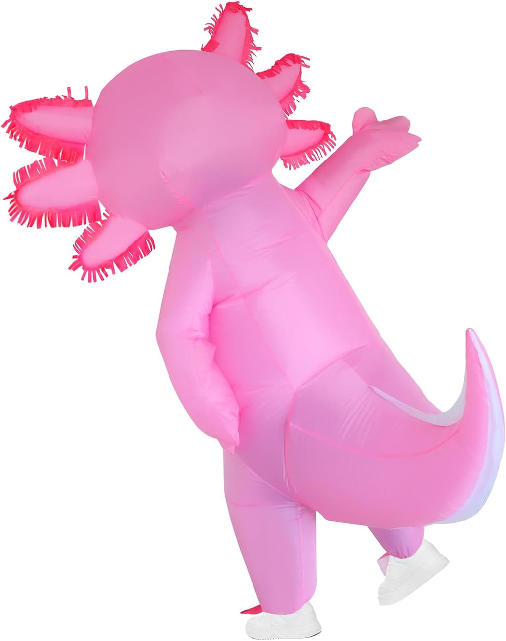 Inflatable Costume Adult Axolotl Costumes Deluxe Halloween Air Blow-up Costume Pink Axolotl Costumes for Women Men