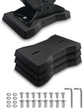 RV Stabilizer Jack Pads 4 Pack, Heavy Duty Solid Rubber Scissor Jack Leveling Blocks, RV Jack Foot Protection Pads