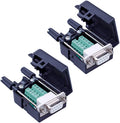 2PCS DB9 Solderless RS232 Serial to 9 pin Terminal Female Adapter