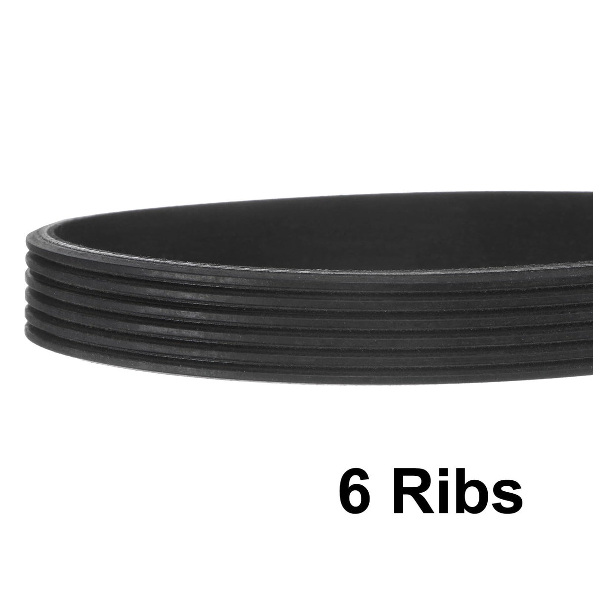 uxcell 2pcs 260J6 PJ V-Ribbed Belt 6 Ribs 26" Length x 0.55" Width x 0.14" Height, EPDM Rubber Poly V Belt, Multi Wedge Micro V Belt