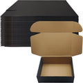 12x9x4 inch Black Shipping Boxes Set of 20, Corrugated Cardboard Mailer Box