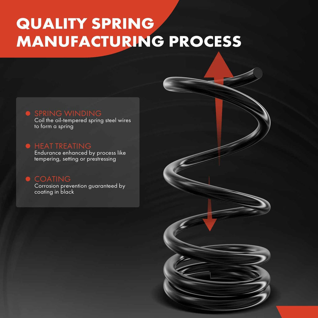 A-Premium Front Suspension Coil Spring Set Compatible with Chevrolet & GMC