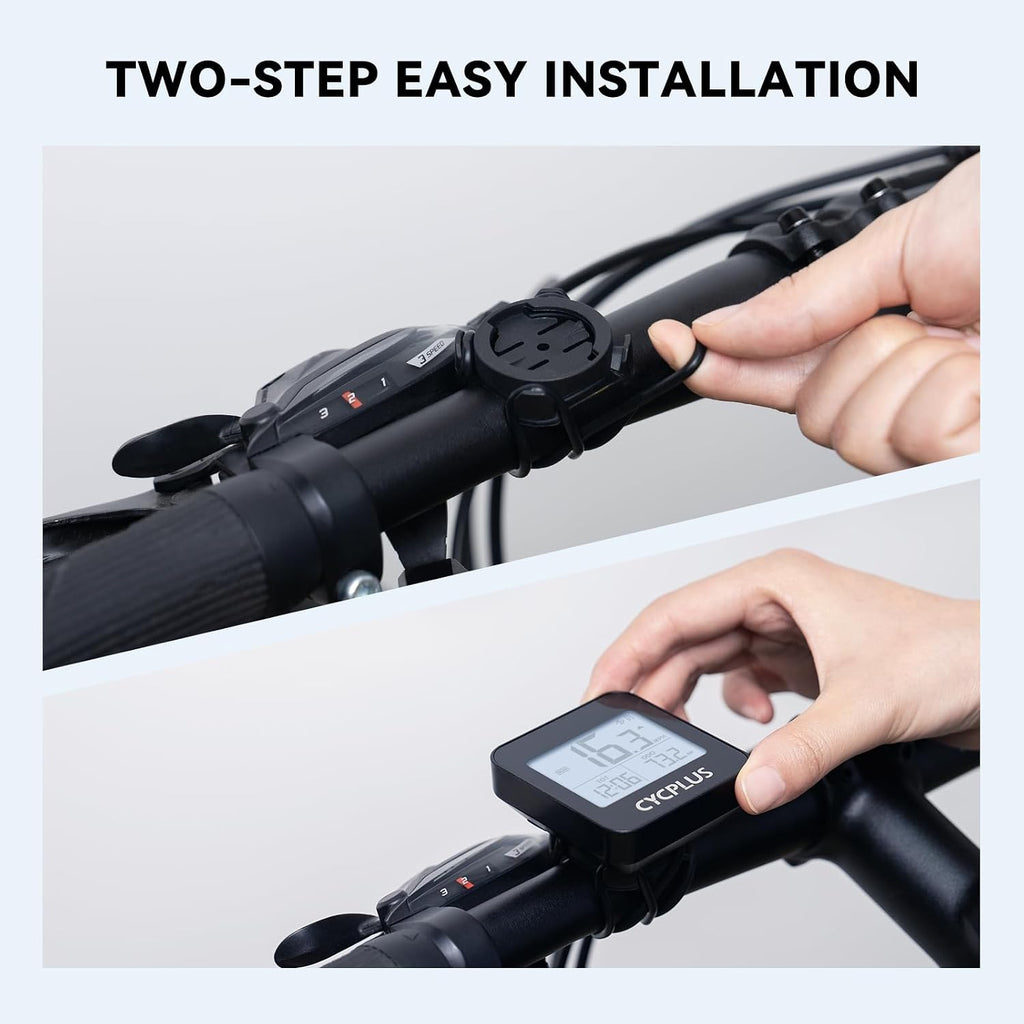 Wireless GPS Bike Computer G1, 70g, 2.0" Screen, IPX6, 1200mAh | Pocket-Size, Bicycle Speedometer Odometer with