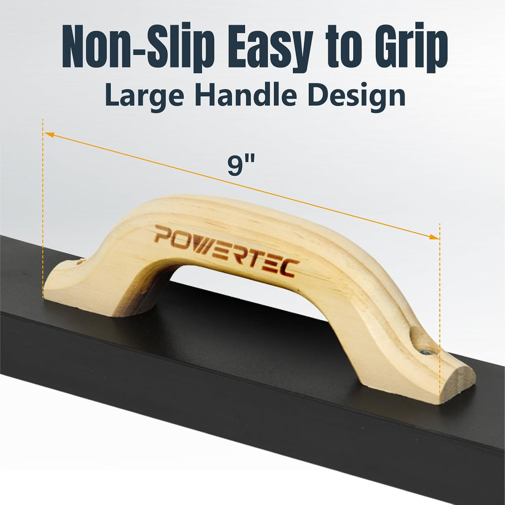 15-1/2" Heavy-Duty Tapping Block with Large Wooden Handle - Hammer-Free Flooring Installation Tool for LVP, LVT