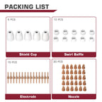 ARCCAPTAIN 60PCS PT31 Plasma Cutting Consumables