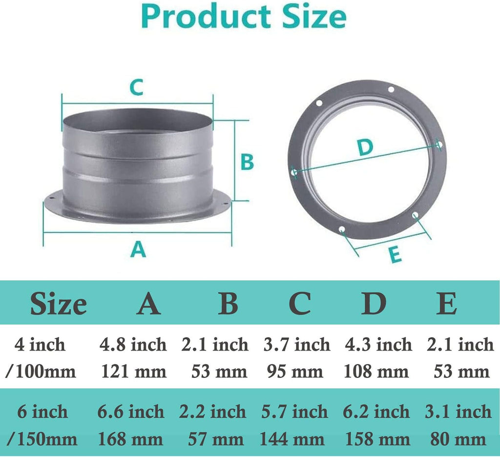 6 Inch Metal Straight Flange Connector for Pipeline Connection
