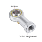 uxcell PHS10 Spherical Rod End Bearing 10mm Bore Self-Lubricated Joint Bearing M10x1.5 Right Hand Female Thread Connector