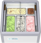 26" 6 cu. ft Gelato Dipping Cabinet Display Freezer, Sliding Glass Door, Rust-Resistant Steel, Digital Temperature
