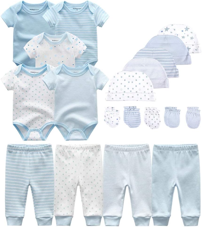 Unisex Baby Layette Essentials Giftset Clothing Set 19-Piece For Newborn Baby