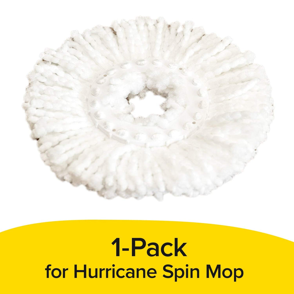 Spin Mop Replacement Head, Absorbent Microfiber, Holds 10X Weight