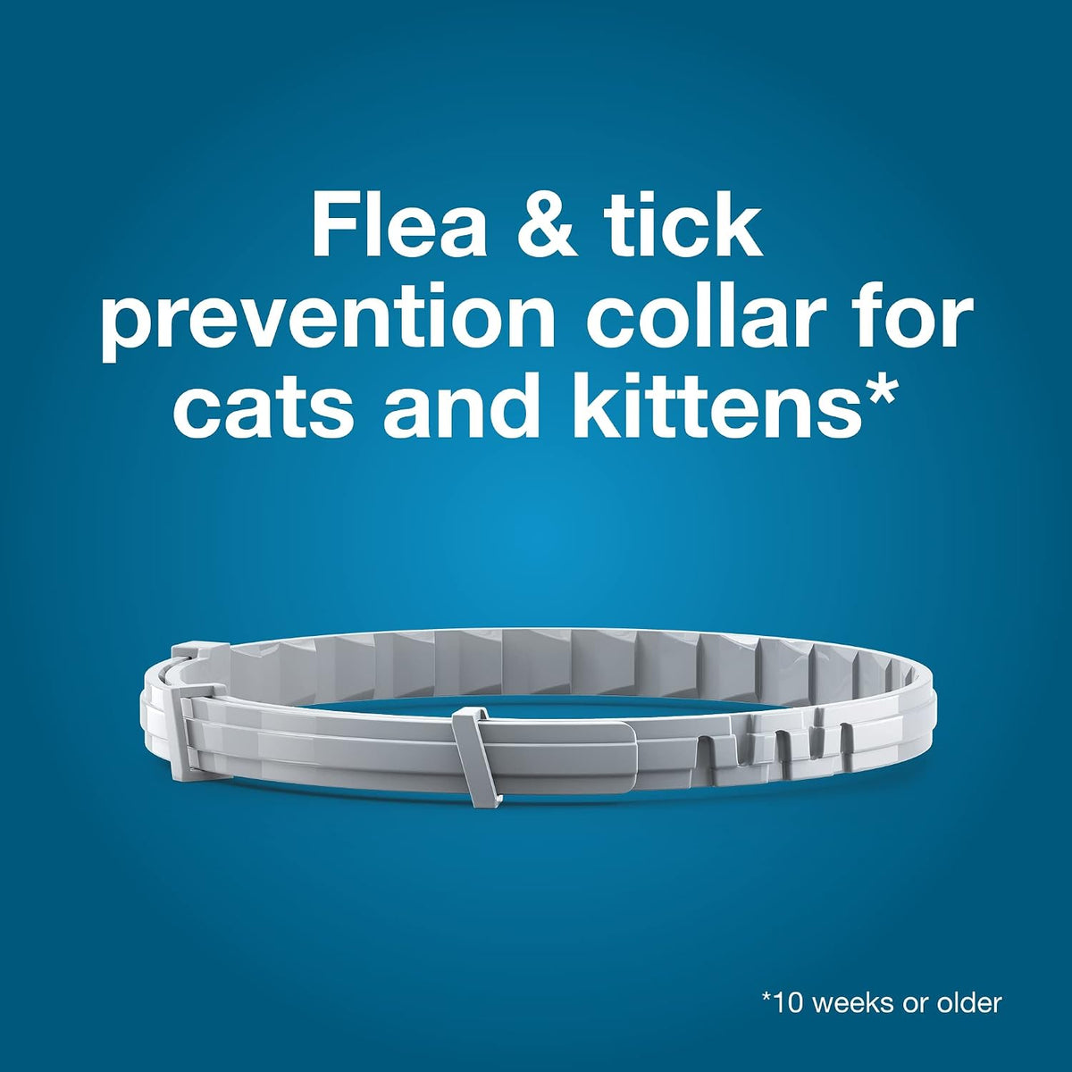8-Month Flea & Tick Collar for Cats & Kittens, 2ct