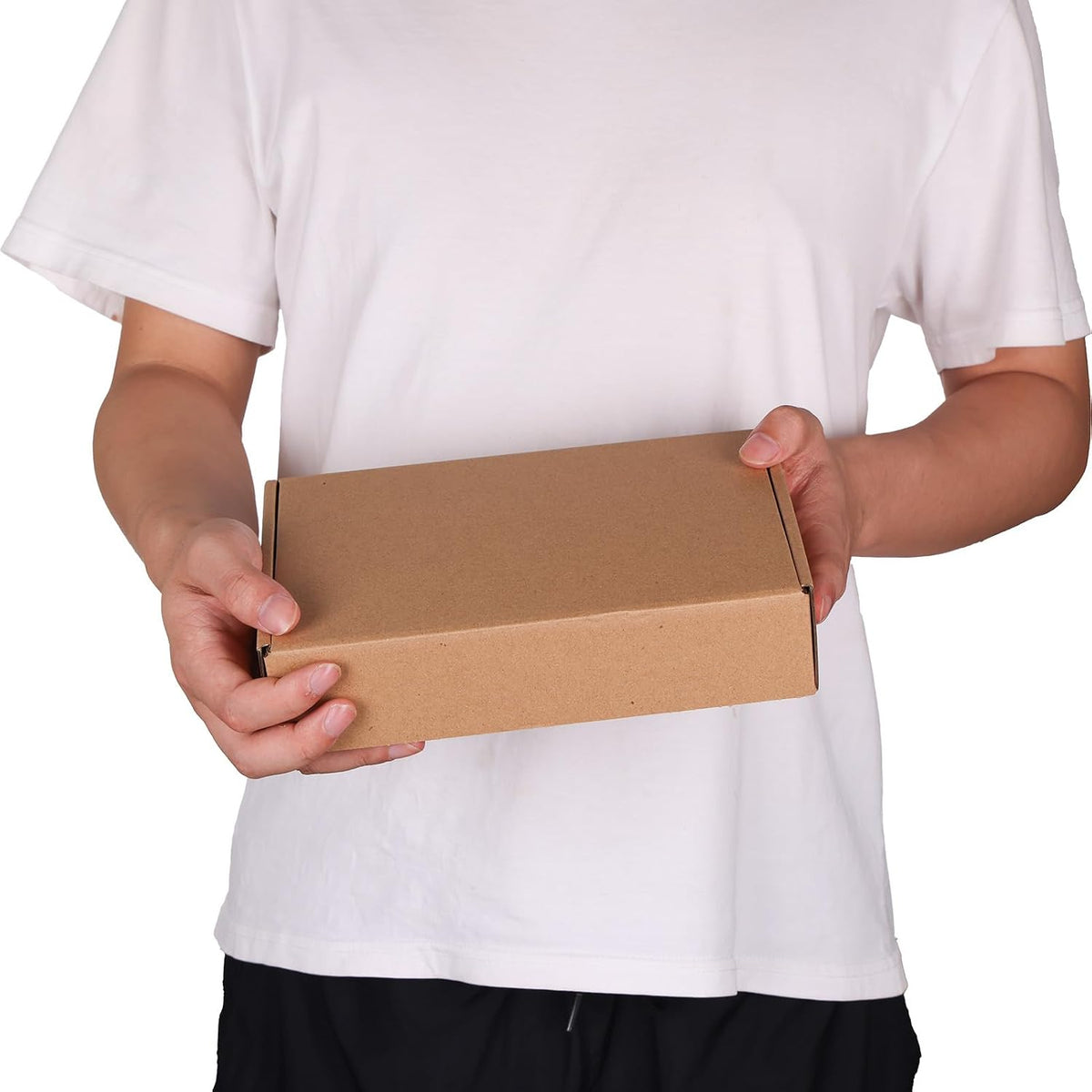 6 Pack 9x6x2 inch Small Shipping Boxes, Brown Mailing Boxes
