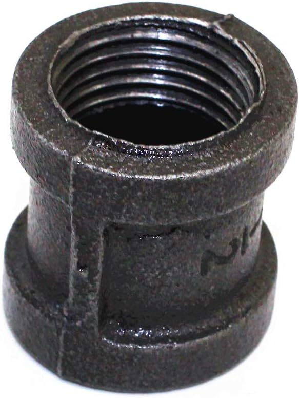 10PCS 1/2" Black Cast Pipe Fitting Coupling Threaded Pipe Nipples