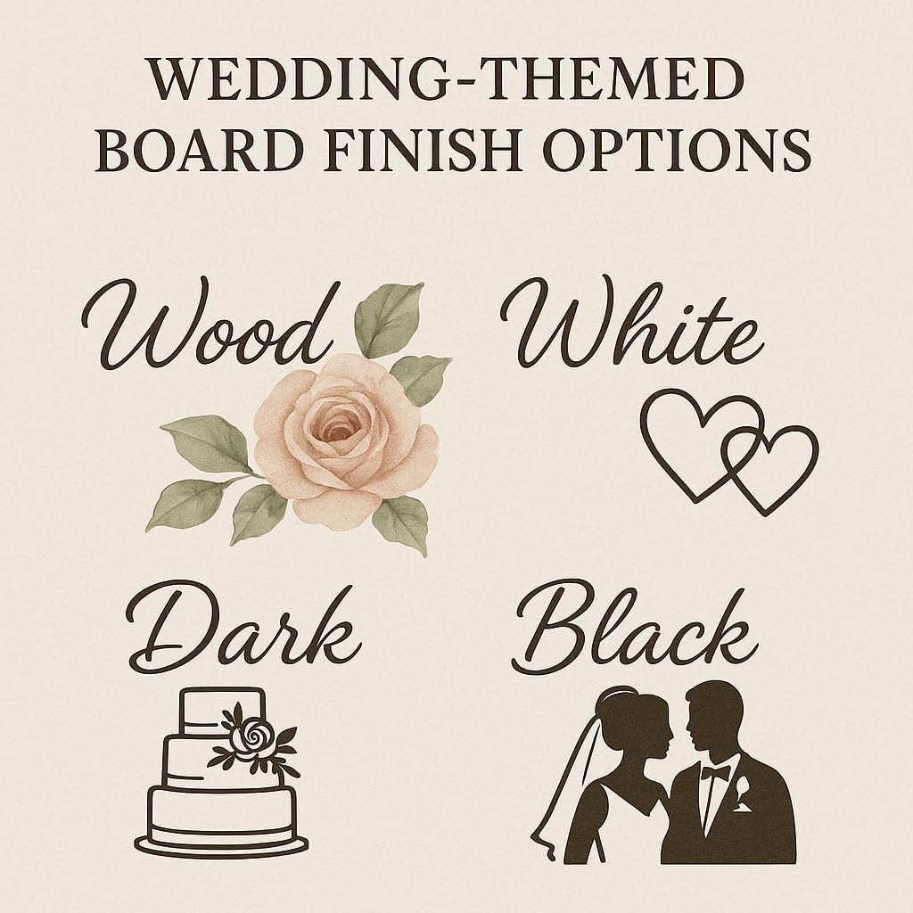 Personalized Wedding Guest Book Alternative - Unique Wedding Sign in Book with Custom Cut Last Name for Wedding