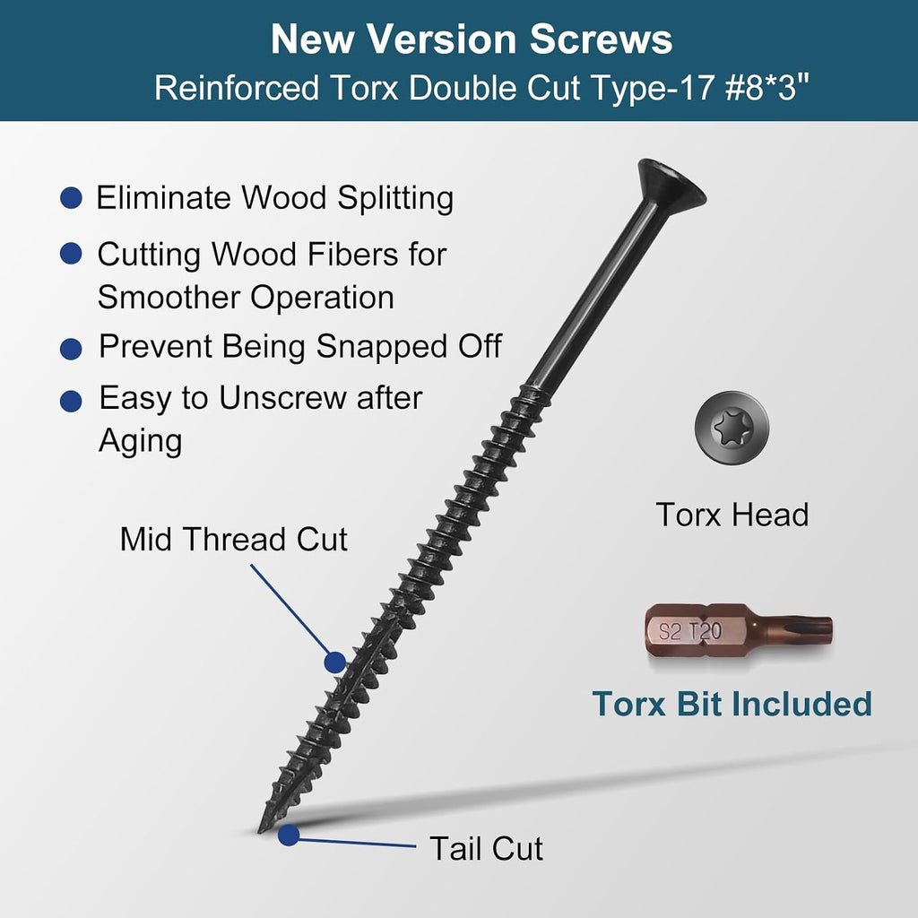 Door Strike Plate Double Opening with Reinforced Torx Screws & Bit | Oil Rubbed Bronze, Heavy-Duty Hardened Steel