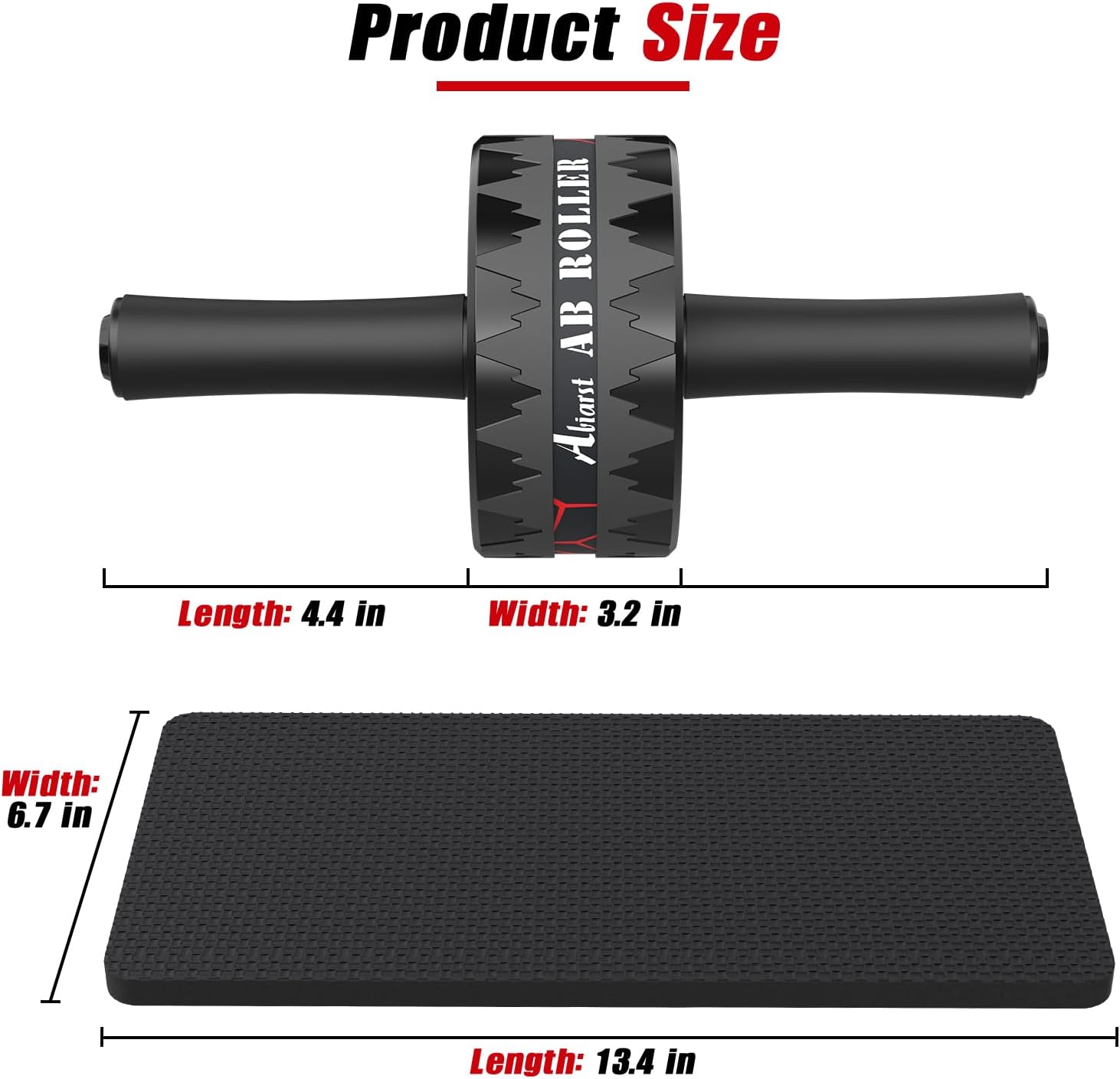 Ab Roller Wheel, Abs Workout Equipment for Abdominal & Core Strength Training, Home Gym Exercise Wheels for Men
