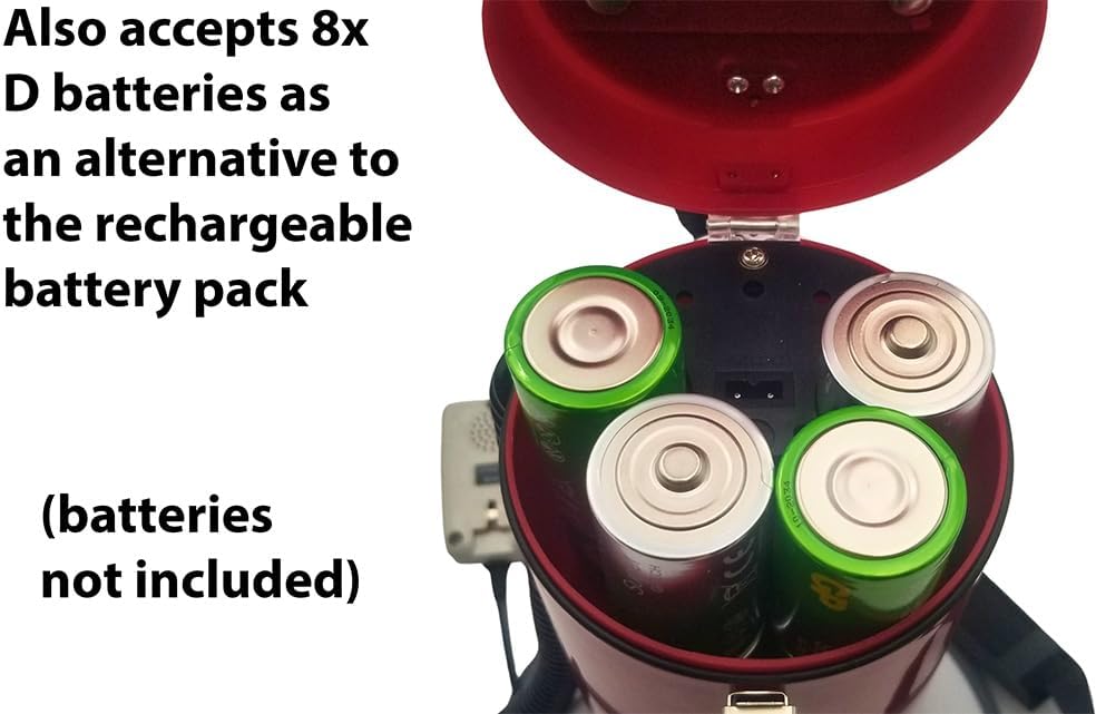 Rechargeable 50 Watt Loud Megaphone with Siren Bullhorn Speaker Outdoor Portable Amplifier