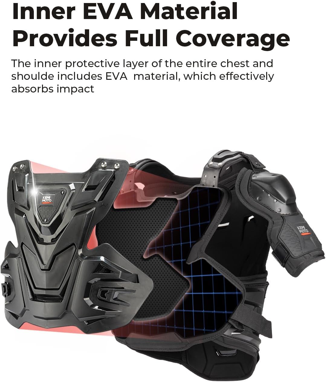 Motorcross Chest Protector for Adult Dirt Bike Protective Gear | Features：Breathable,Full Shoulder