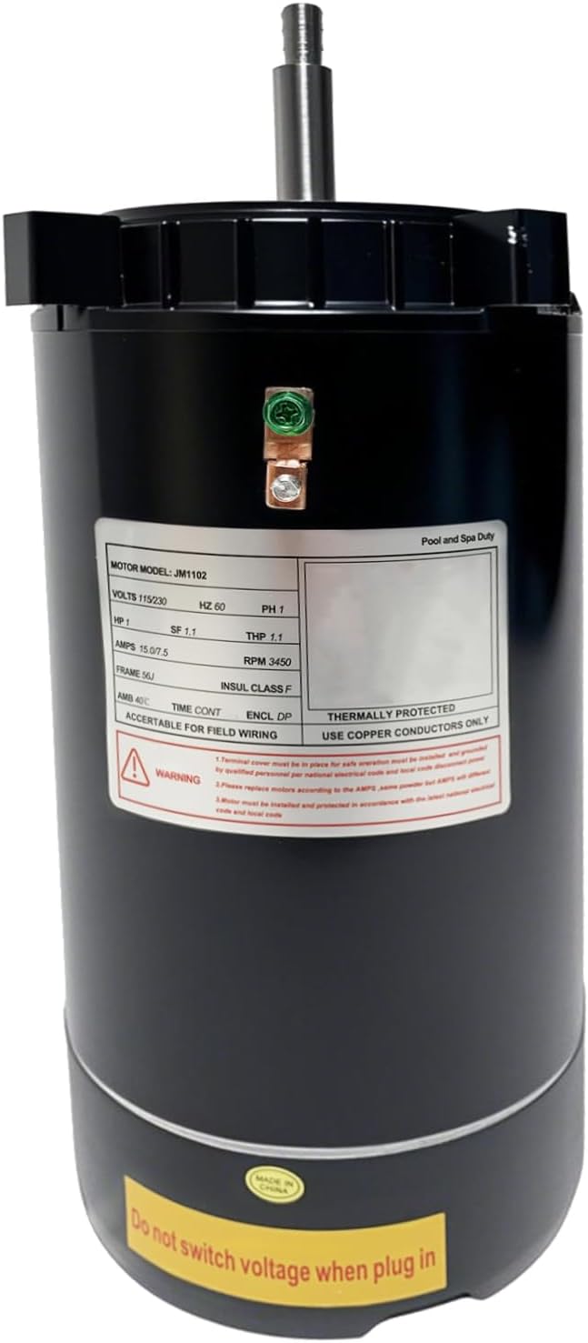 UST1102 1Hp Up-Rated Pool Pump Motor Replace for Century,Hayward/A.O. Smith