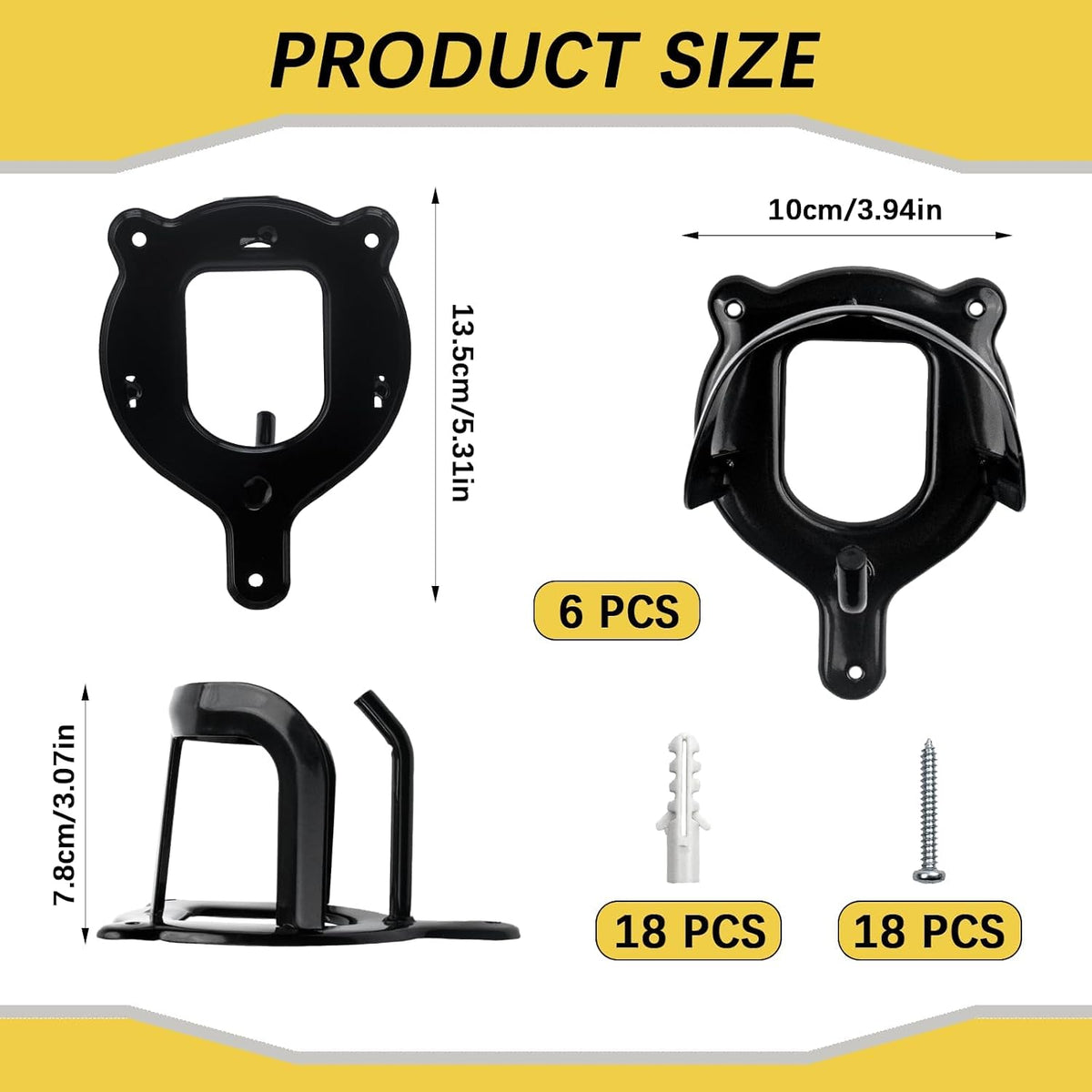 6 Counts Horse Bridle Rack Bridle Bracket Bridle Hooks Horse Tack Storage Halter Hanger Metal Bridle Holder with