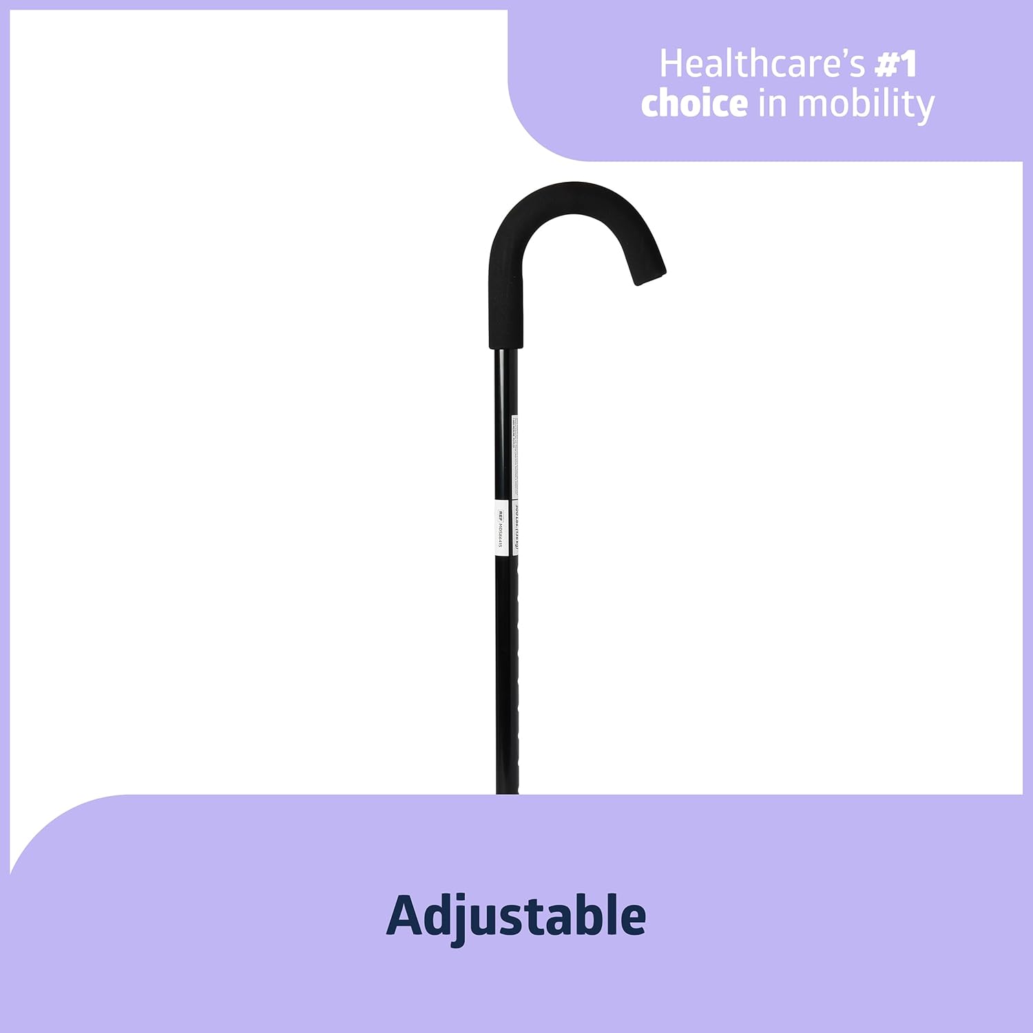 Aluminum Cane Walking Aid is Portable & Lightweight, Helps Seniors & Adults with Balance, Knee Injuries, Leg Surgery