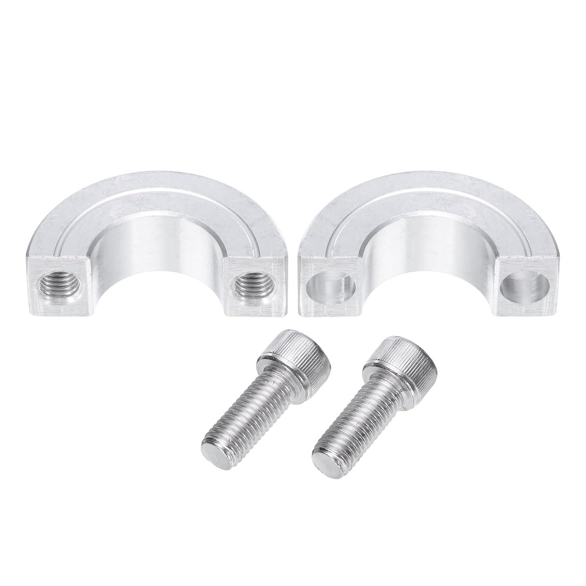 uxcell 2pcs Double Split Clamp-On Shaft Collar 3/4" Shaft, Aluminum Alloy
