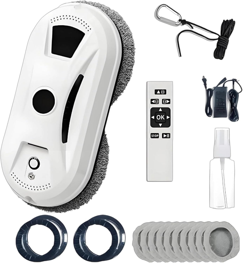 Automatic Window Cleaning Robot, 2800Pa Dual Suction & Anti-Fall
