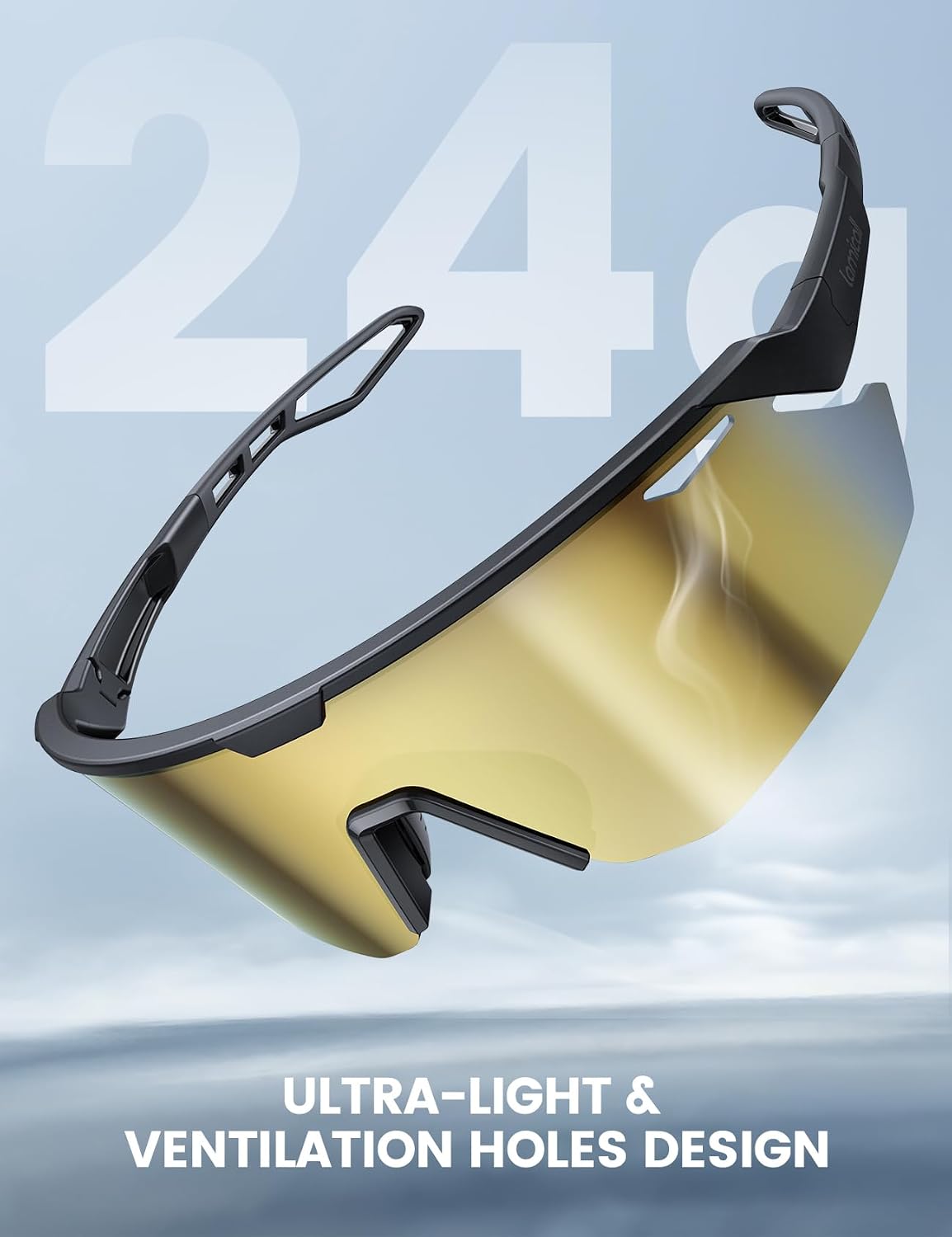 24g Polarized Sports Sunglasses for Men Women - UV400 Protection Sun Glasses for Baseball Running Cycling Fishing