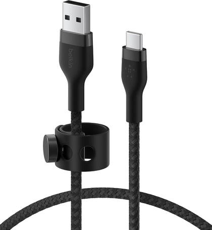 BoostCharge Pro Flex Braided USB-C to USB-A Cable (1M/3.3FT) USB-IF Certified Fast Charging Cable for iPhone 17