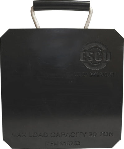 20 Ton Cribbing Support Jack Plate for Trailers, Boats, RV, Heavy Vehicle Equipment, Hydraulic Cylinders, Bottle
