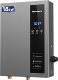 18kW Tankless Water Heater Electric, NOVIEEX 240V 3s Instant Hot Water Heater, Flow Rate Max 4.9 GPM, Supply for 2-3