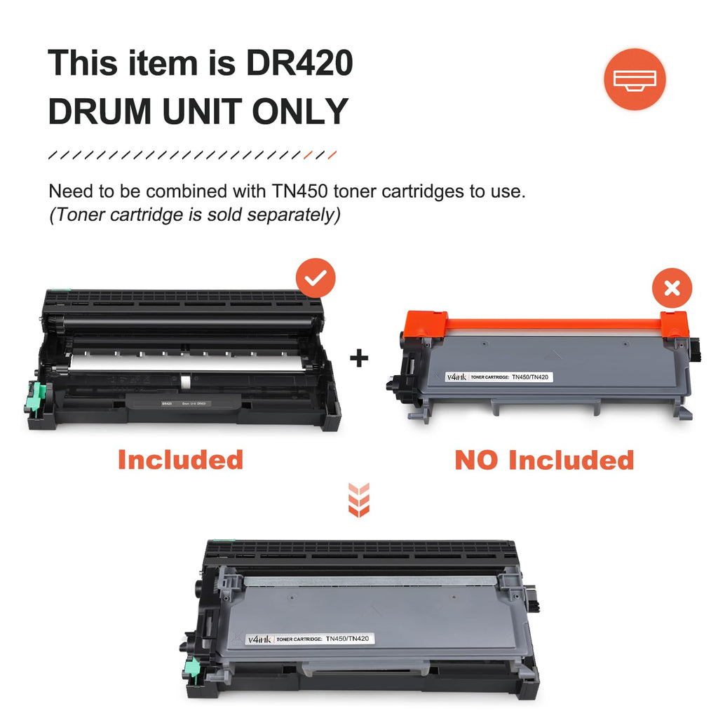DR420 Drum Compatible for Brother DR420 DR-420 Drum 1Pack (NO Toner)