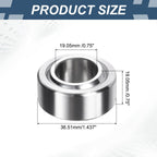 uxcell COM12T Spherical Plain Bearings 3/4" x1-7/16x3/4 Chrome Steel