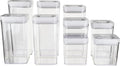 Airtight Food Storage Containers, BPA Free, Dishwasher Safe, with Twist/Turn Lids, for Kitchen Pantry Organization