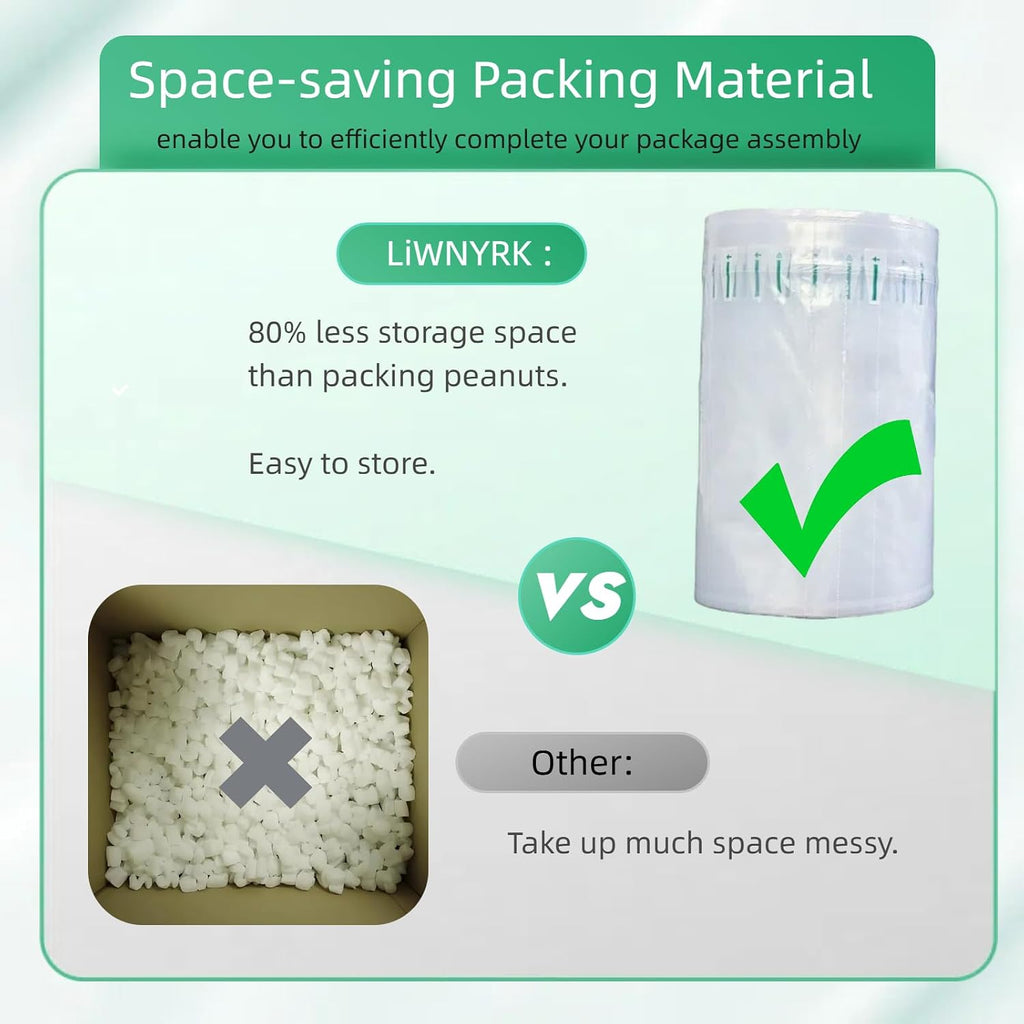 500 Count Inflatable Air Pillows for Shipping with Pump 4.7" x 7.8", Box Filler Purse Stuffer to Keep Shape