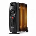 Oil Filled Radiator Heater, 700W Portable Space Heater (Black)