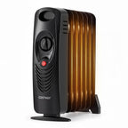 Oil Filled Radiator Heater, 700W Portable Space Heater (Black)