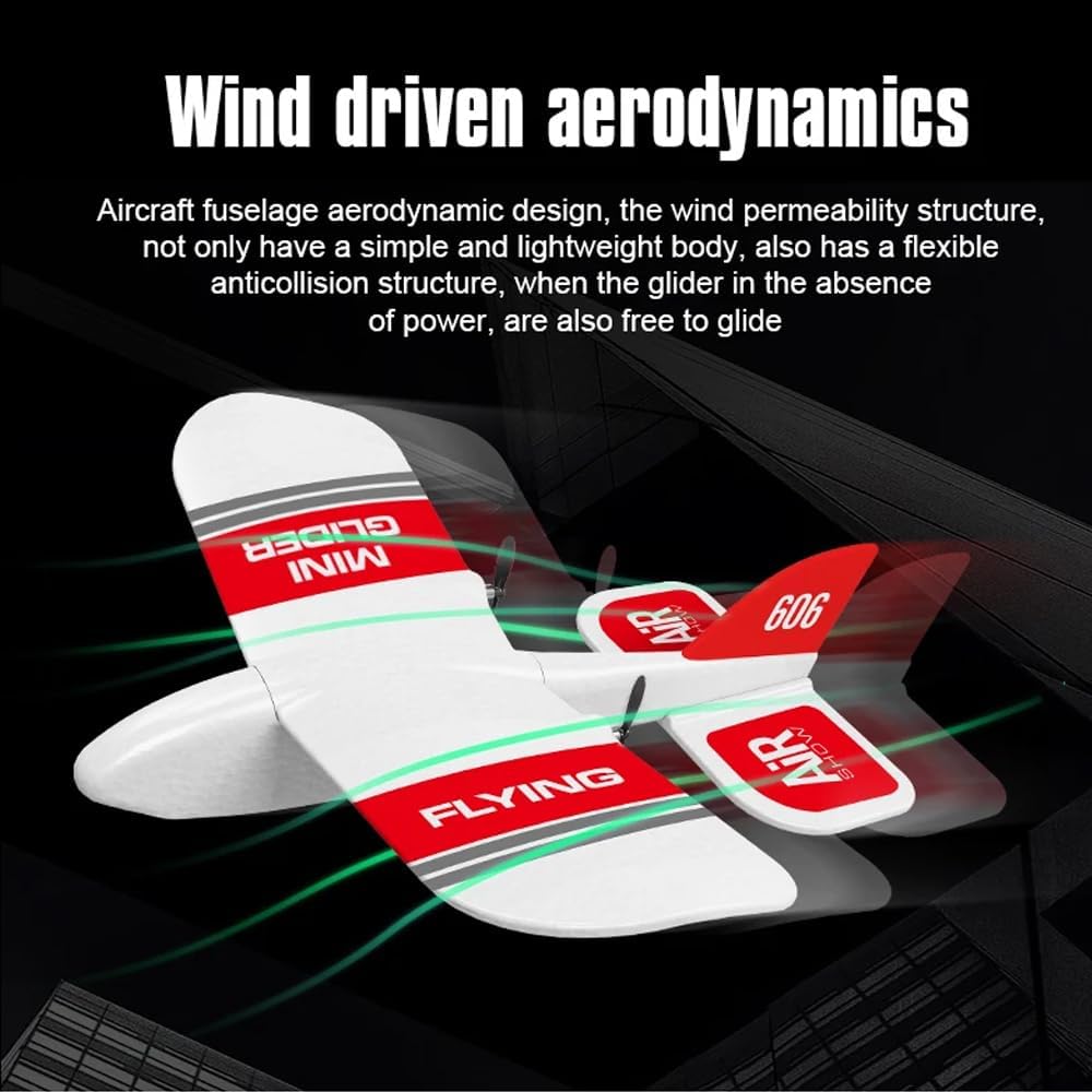 KF606 RC Plane, 2.4Ghz Remote Control Airplane, EPP Foam Fixed Wing Plane, RTF Ready to Fly Gliding Aircraft Model