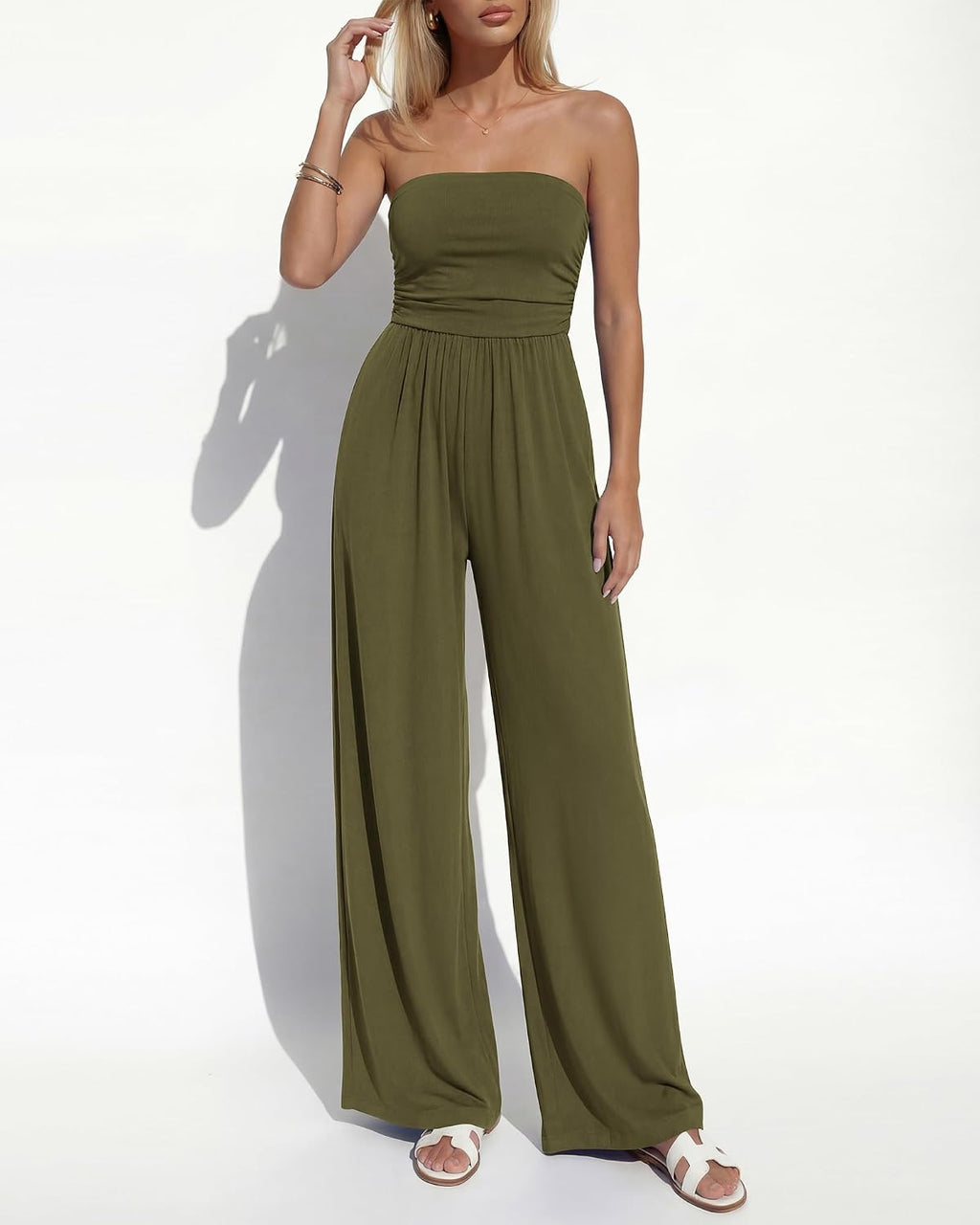 Strapless Jumpsuits For Women Summer Casual Rompers
