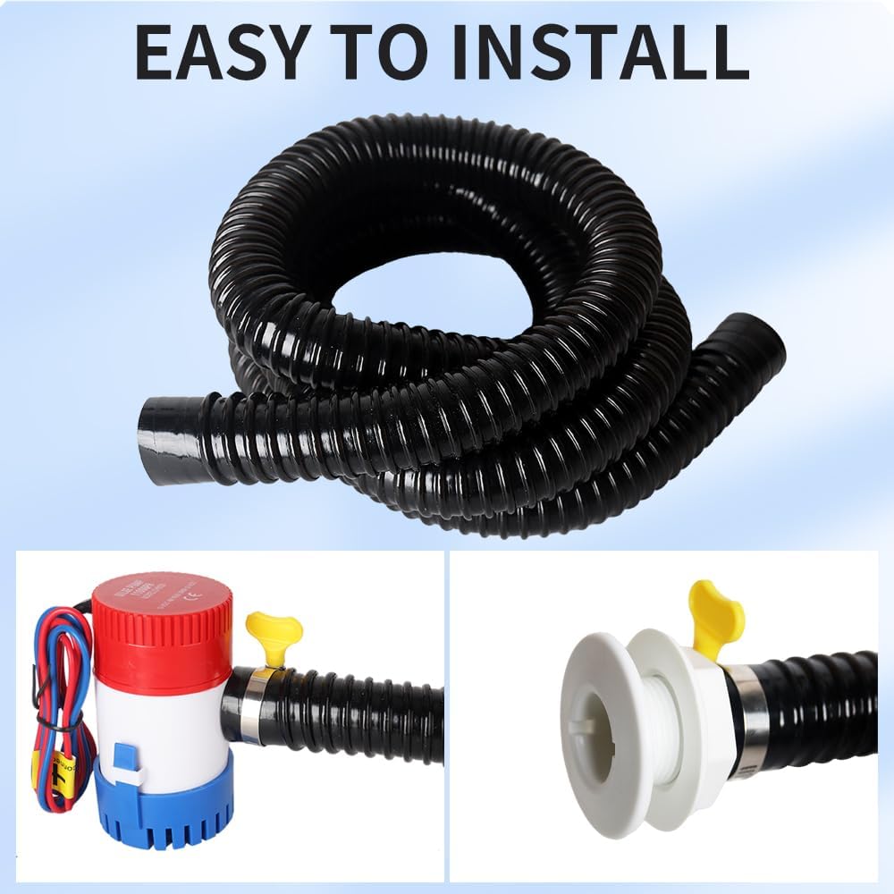 1-1/8 Boat Bilge Pump Hose Kit, Bilge Pump Hose Installation Kit