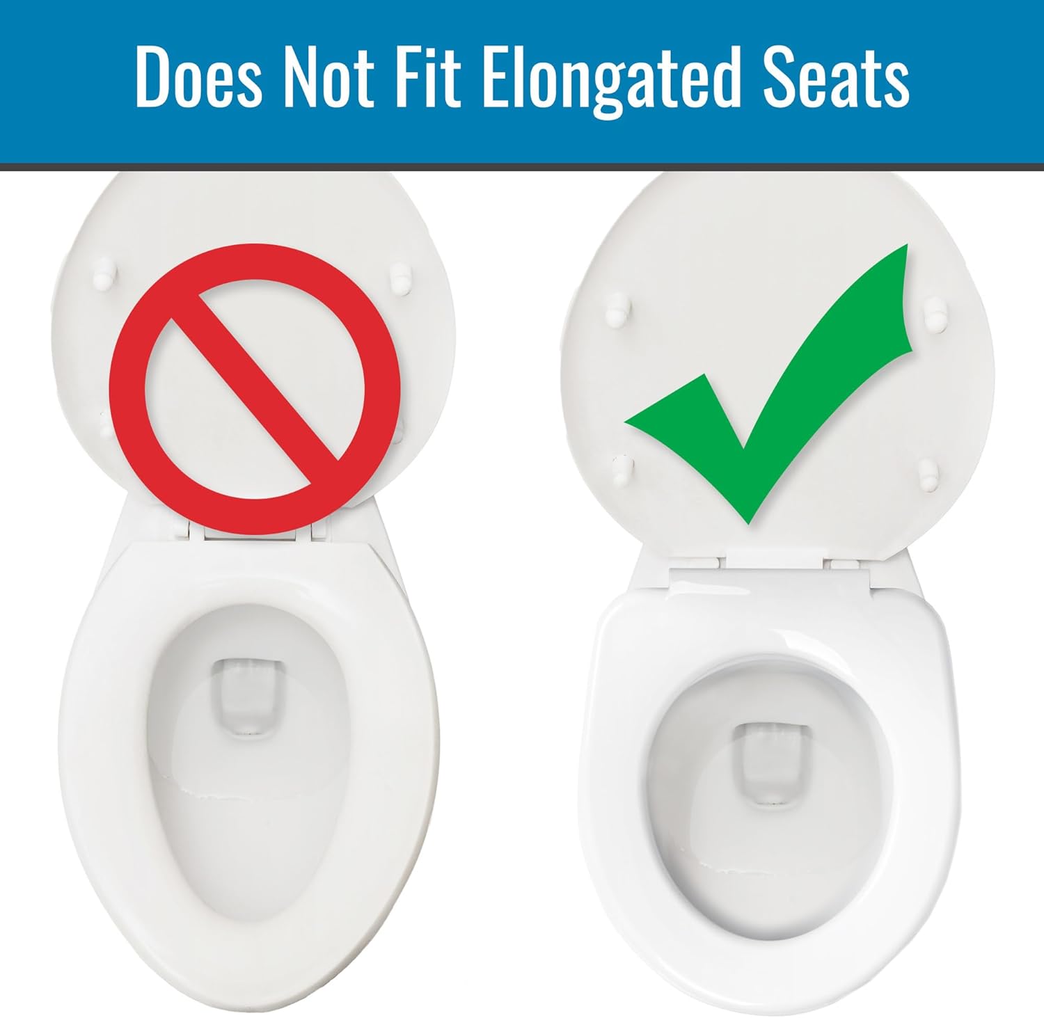 Enhanced Comfort 5" Raised (Round) Toilet Seat Risers for Seniors 5 Slip Resistant Pads FSA/HSA Eligible Padded