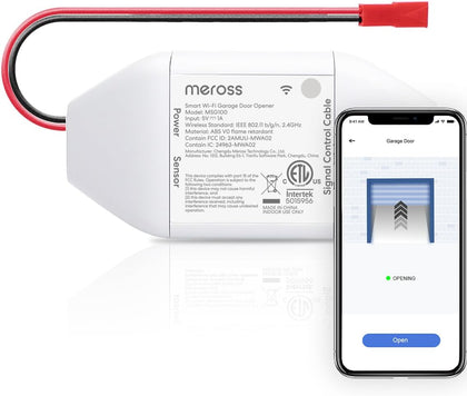 Smart WiFi Garage Door Opener Remote Work with Alexa and Google | Compatible with SmartThings, App and Voice Control