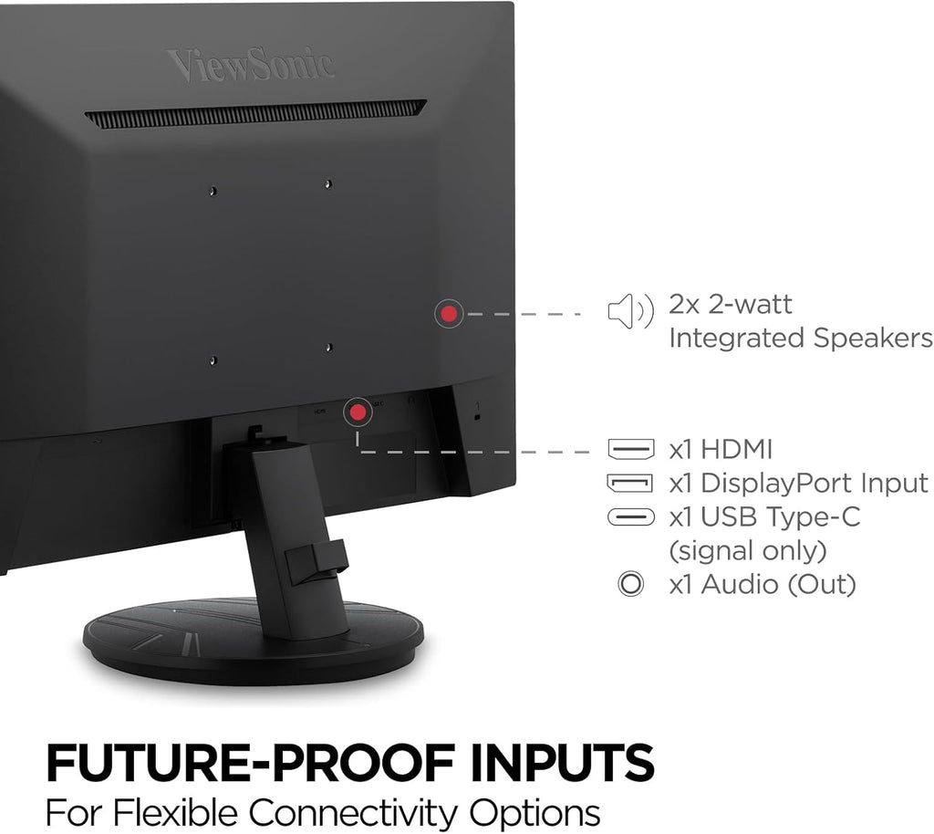 VX2416A 24 Inch 1080p Gaming Monitor, IPS Display with 120Hz and 1ms for Smooth Home Entertainment, Eye Care