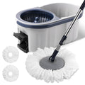 Spin Mop and Bucket System with 180-Degree Rotating Head