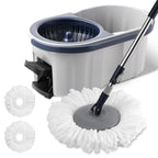 Spin Mop and Bucket System with 180-Degree Rotating Head