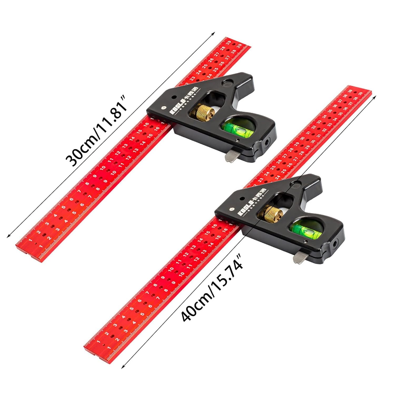 Multifunctional Carpenter's Combination Angles Ruler Metal Measuring Instrument for Accurate Angles Combination
