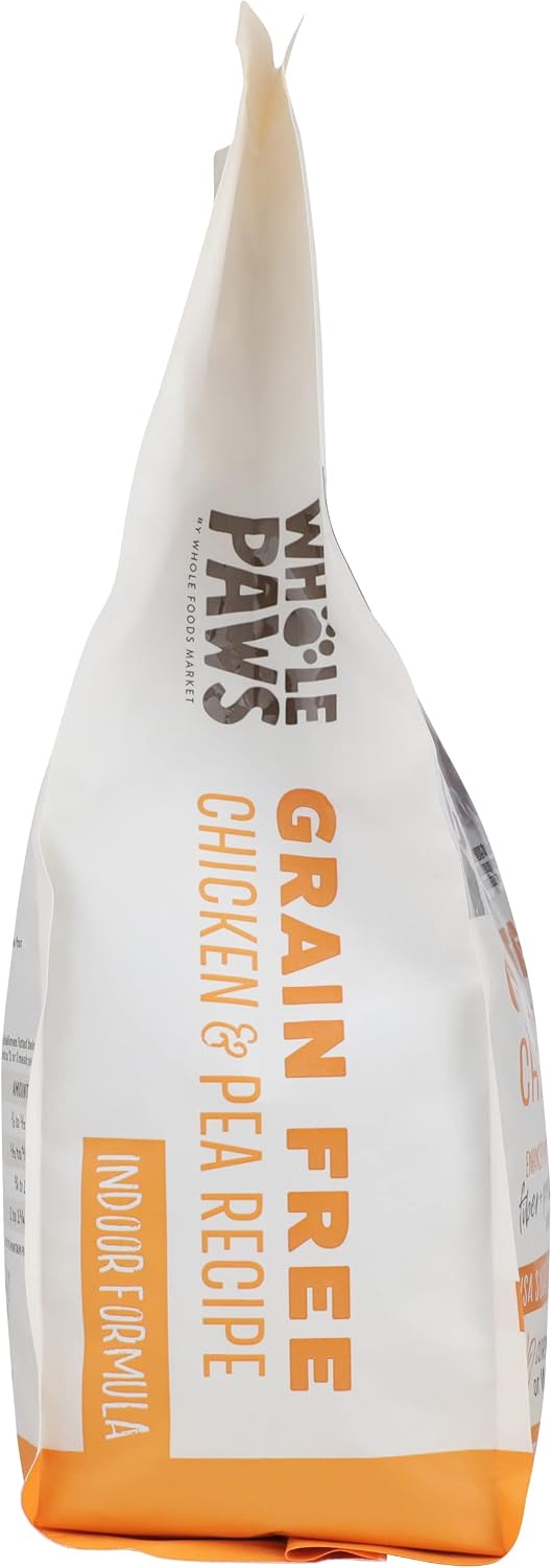 Grain-Free Dry Cat Food, Chicken & Pea Recipe, Enhanced with Fiber & Prebiotics, Indoor Formula, 3.5 lb