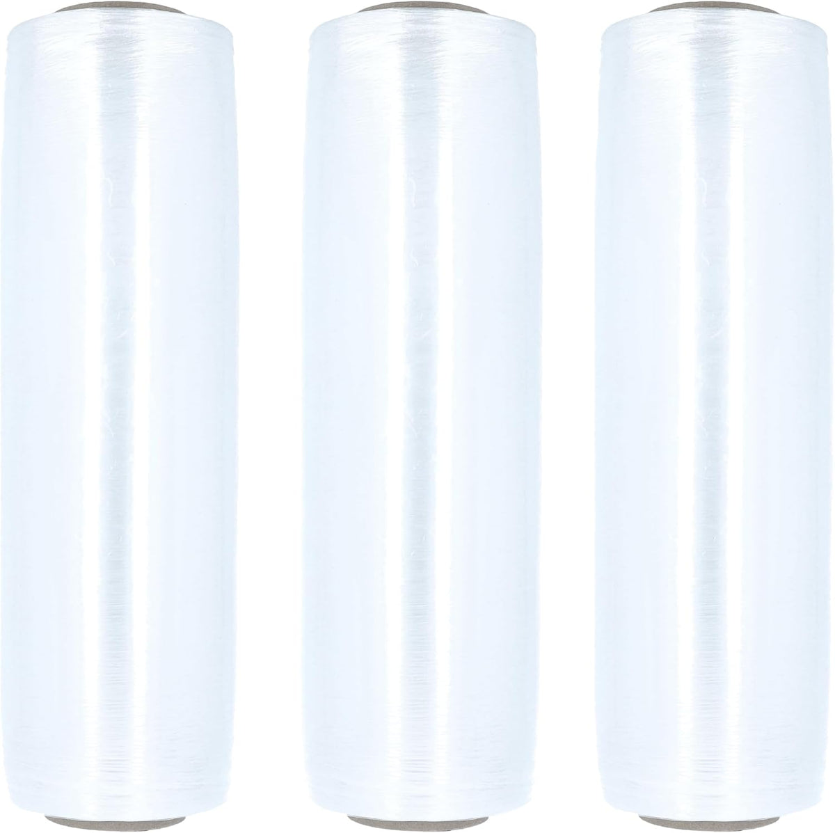 Pre-Stretched Stretch Wrap, 4 Pack, 15 Inch x 1476 Feet, 34 Gauge, Clear, Large Plastic Cling Film for Pallets Moving