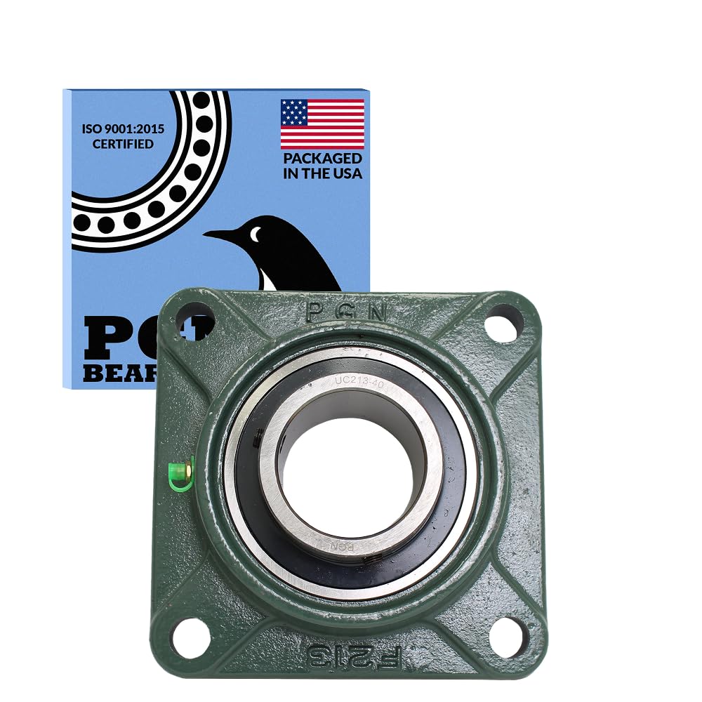 PGN UCF213-40 (1 Pack) Square Flange Bearing 2-1/2" Bore